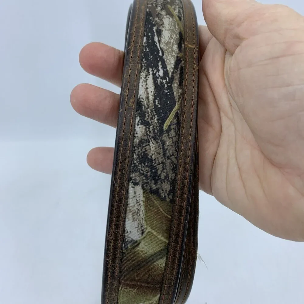 Nocona Belt Company Mens 46” Genuine Leather‎ Camo Center Belt Hunting Preppy
